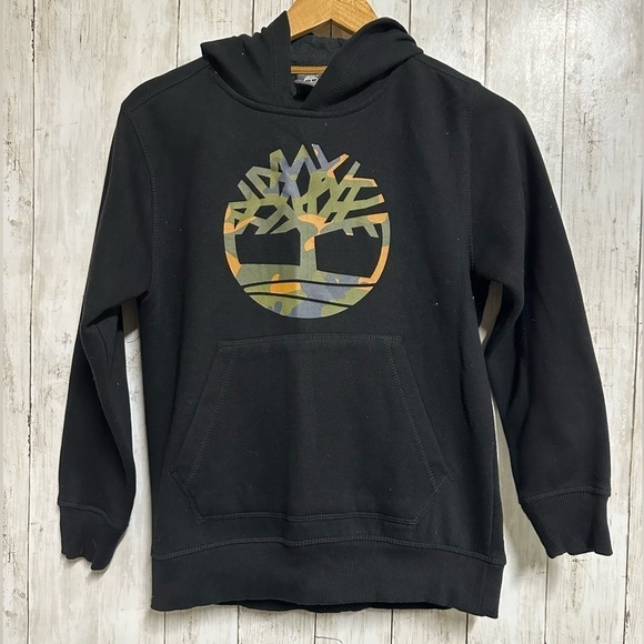 Timberland Other - Timberland Tree Logo Black Pullover Hoodie Size M